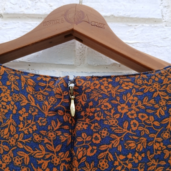 Draper James Midi Fit And Flare Fall Paisley Dress - Picture 9 of 10